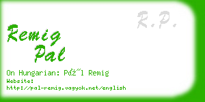 remig pal business card